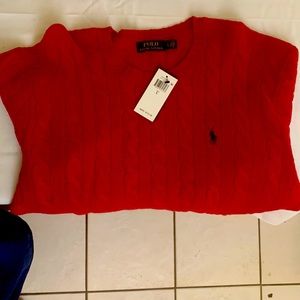 Ralph Lauren Red Cashmere Sweater